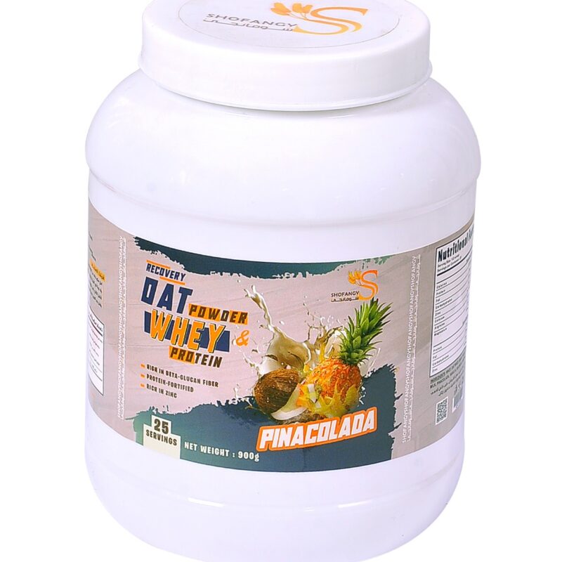 recovery – Whey Protein & Oats منتج طبيعي من شوفانجي طعم بنناكولادي الجديد 900 جرام